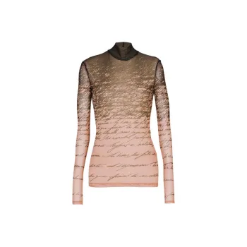 BALMAIN Love Letter Long Sleeve Top