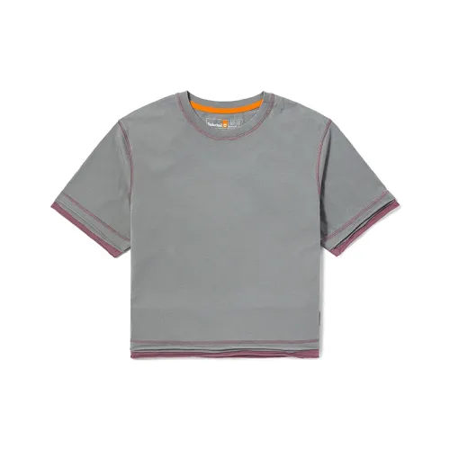 Timberland Crop Tops Women's Gray
