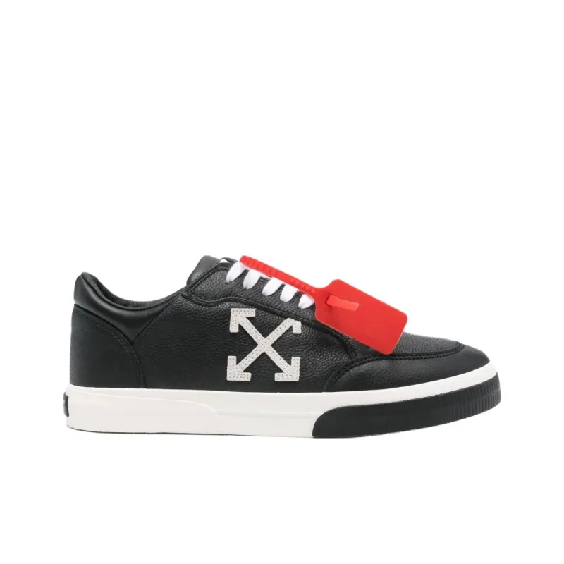 OFF WHITE New Low Vulcanized Lace Up Sneakers-1