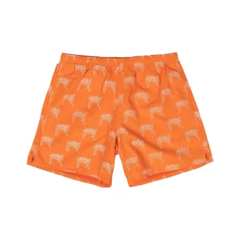 Revenge ALL OVER ORANGE LOGO SHORT Casual Shorts Unisex Orange