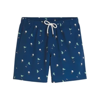 Hollister Swimming Shorts Men's Navy Pattern
