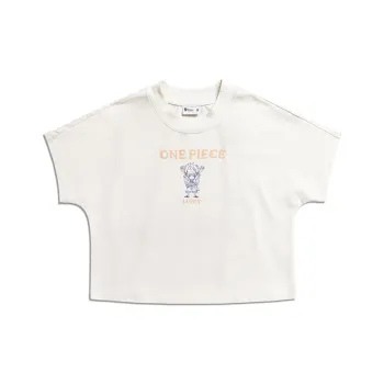 One Piece X Monster Guardians Crop Tops Women's Beige Beige