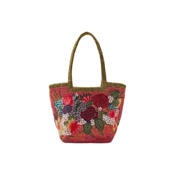 ZARA Cotton Handbag Trumpets Women's Multicolor