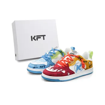 KFT Anti Slip Wear Resistant Low Top Skateboard Shoes Unisex
