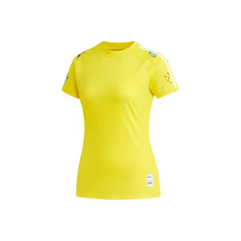 Adidas Neo x PIKAQIULIANMING Raglan Sleeve T Shirt Women's Yellow