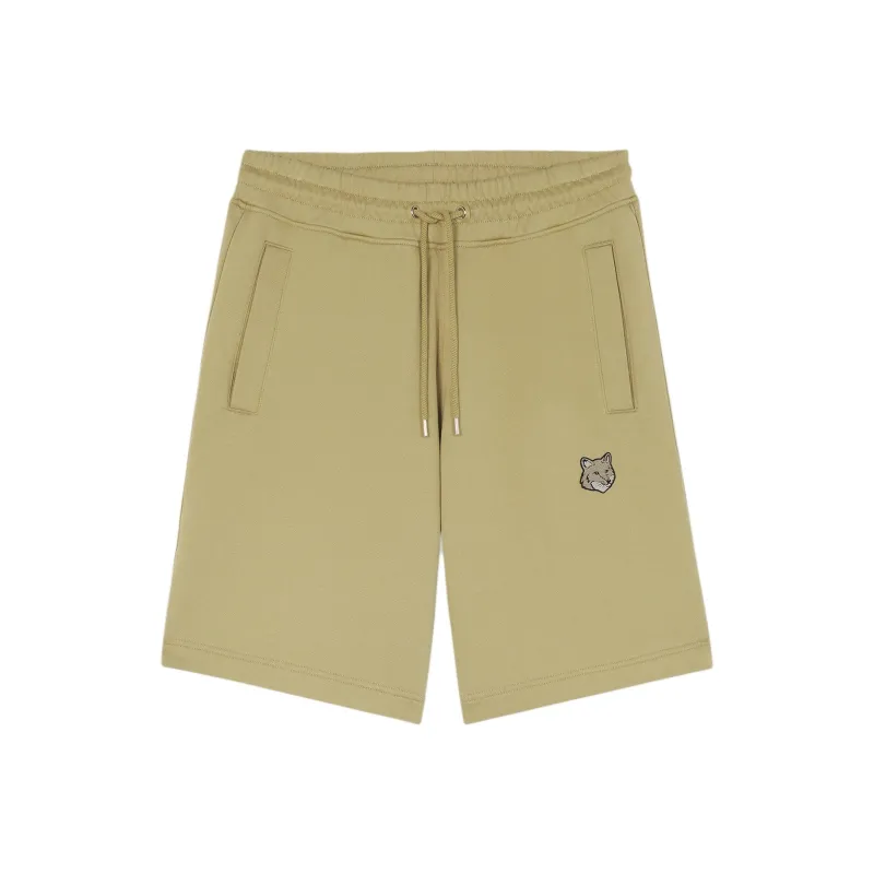 Maison Kitsune Bold Fox Head Patch Drawstring Shorts-0