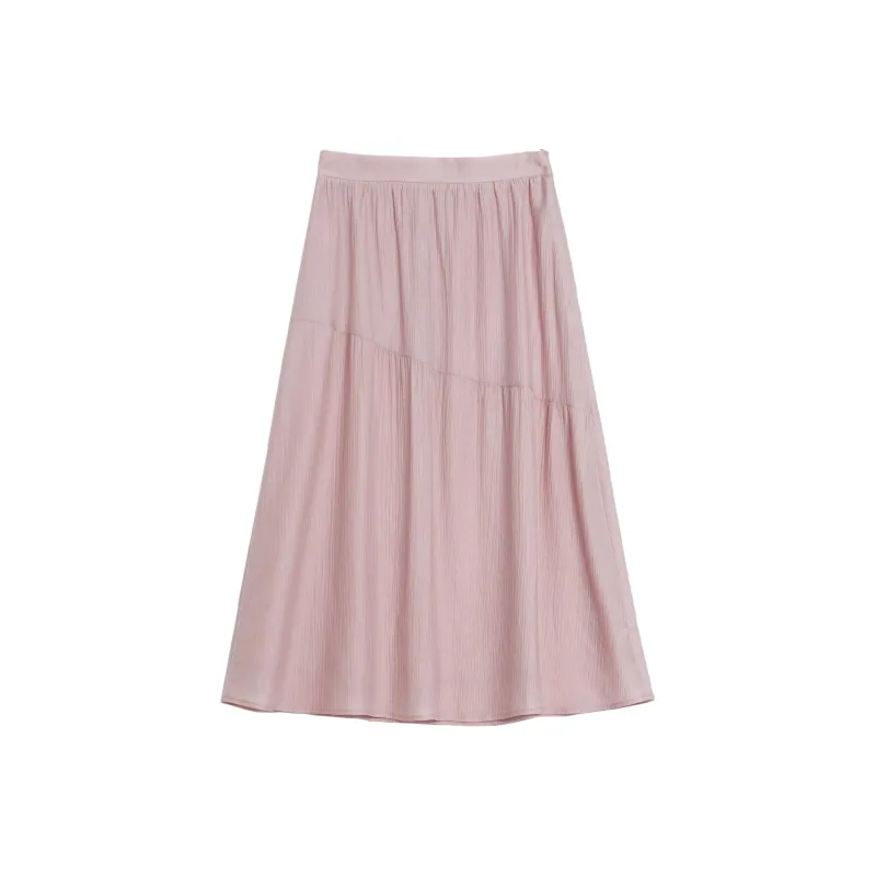 Mambe Casual Long Skirt Women's Pink-1