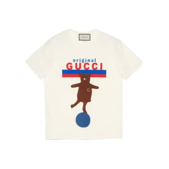 GUCCI Original GUCCI Bear patch Oversize T shirt