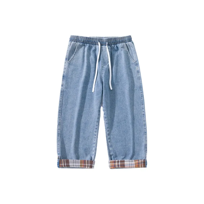 DOUBLE STAR 88 Denim Shorts Men's Light Blue-0