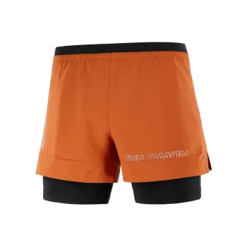 SALOMON Cross 2in1 Casual Shorts Men's Orange