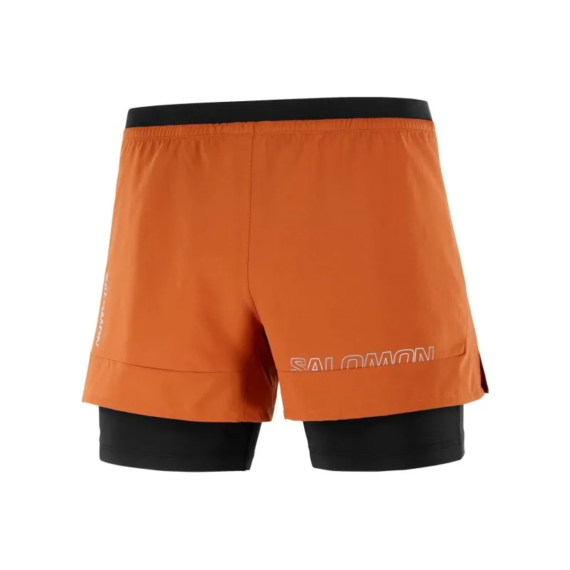 SALOMON Cross 2in1 Casual Shorts Men's Orange-0