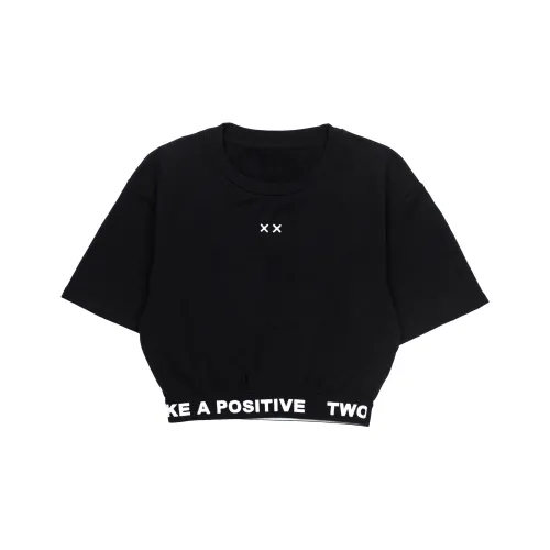 XxDESIGN Crop Tops Women's Black
