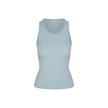 SKIMS BOYFRIEND LONG TANK Tank Tops Women's DENIM/Denim