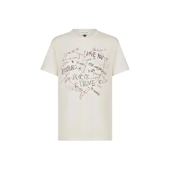 DIOR Dior Quarterly New Products T Shirt Women's Ecru