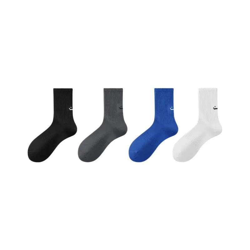 LUYOUYE Mid Calf Socks Men's 4 Pack-18