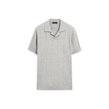 Massimo Dutti Polo Shirt Men's Gray