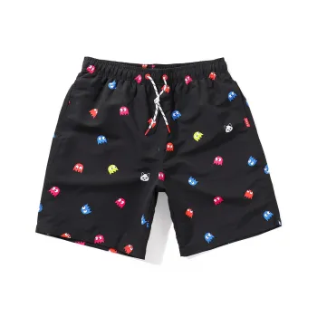GAILANG Beach Shorts Men's Cartoon Black