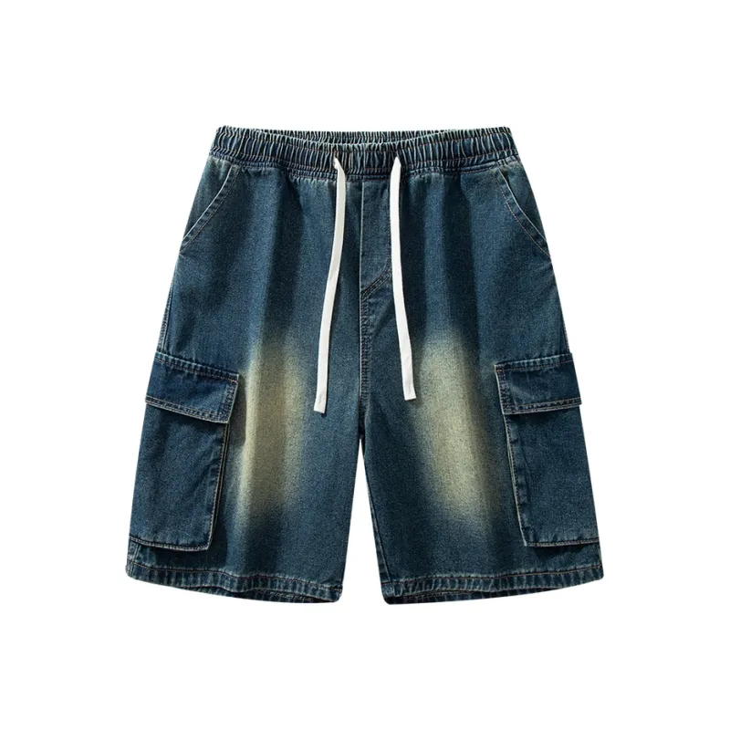 THREEAGAINTHR33 Denim Shorts Unisex-22