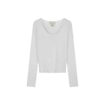CALVIN KLEIN Regular T Shirt Women's YAA Moon White