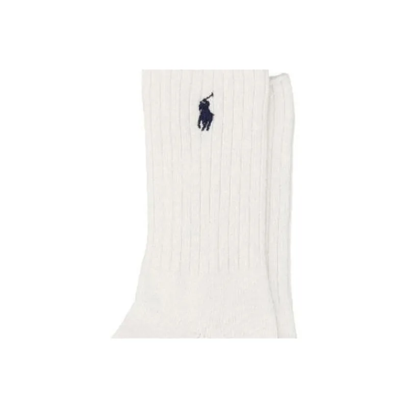 Polo Ralph Lauren SS25 Mid Calf Socks Women's 1 Pack White-3