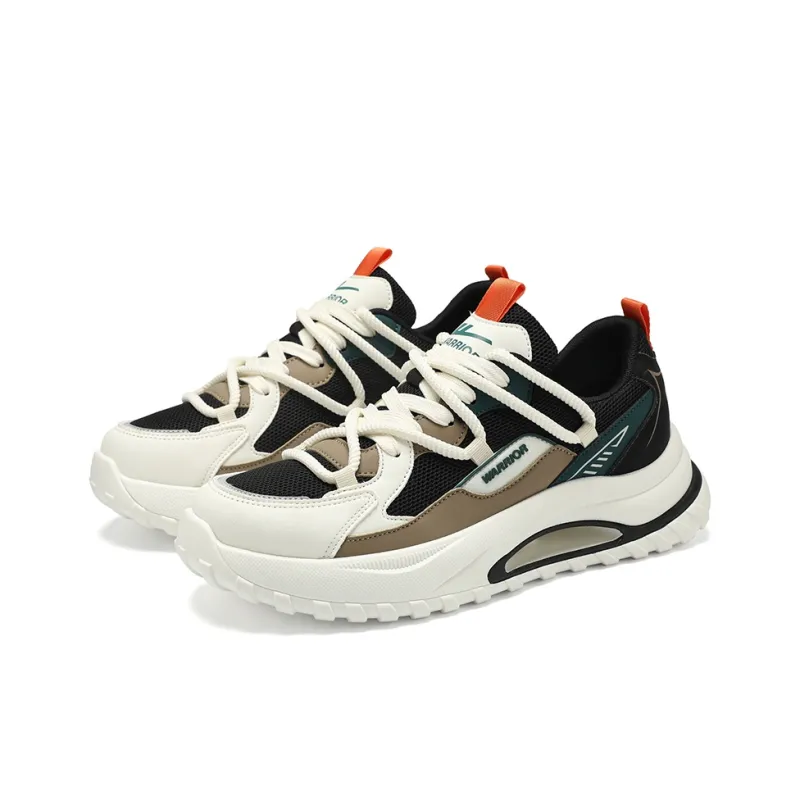 Warrior Abrasion Resistant Height Increasing Low Top Chunky Sneakers Men's-17