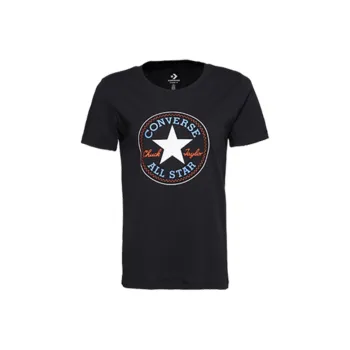 Converse All Star Drop Shoulder Sleeve T Shirt Women's Black