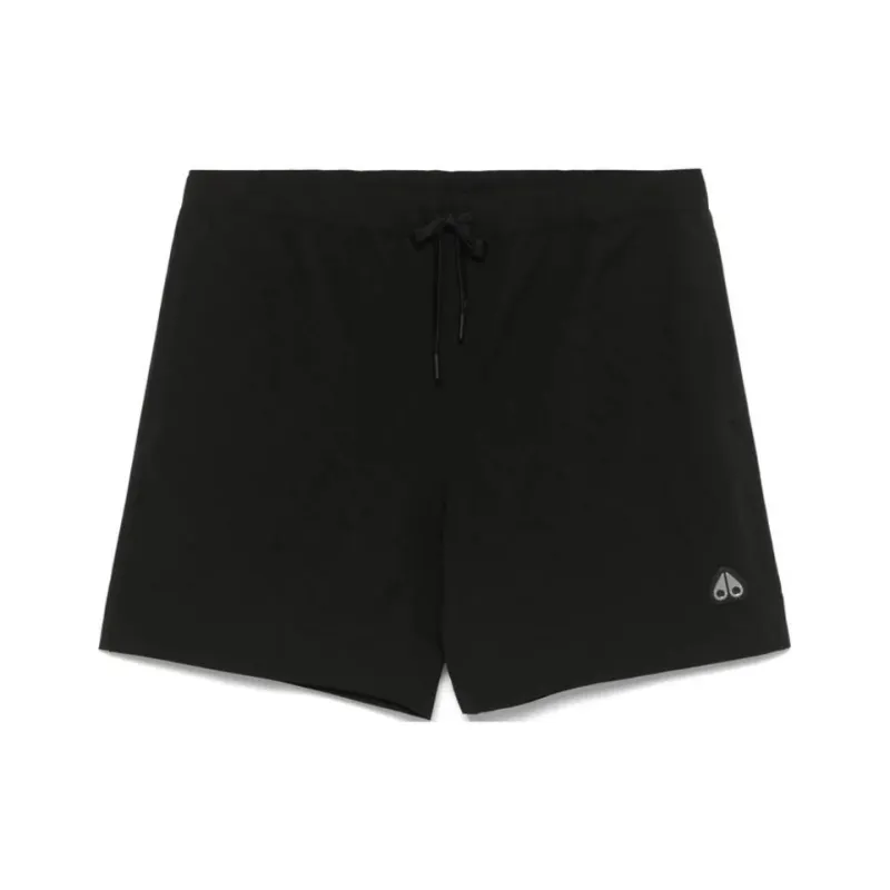 Moose Knuckles Logo Detailed Drawstring Swim Shorts-0