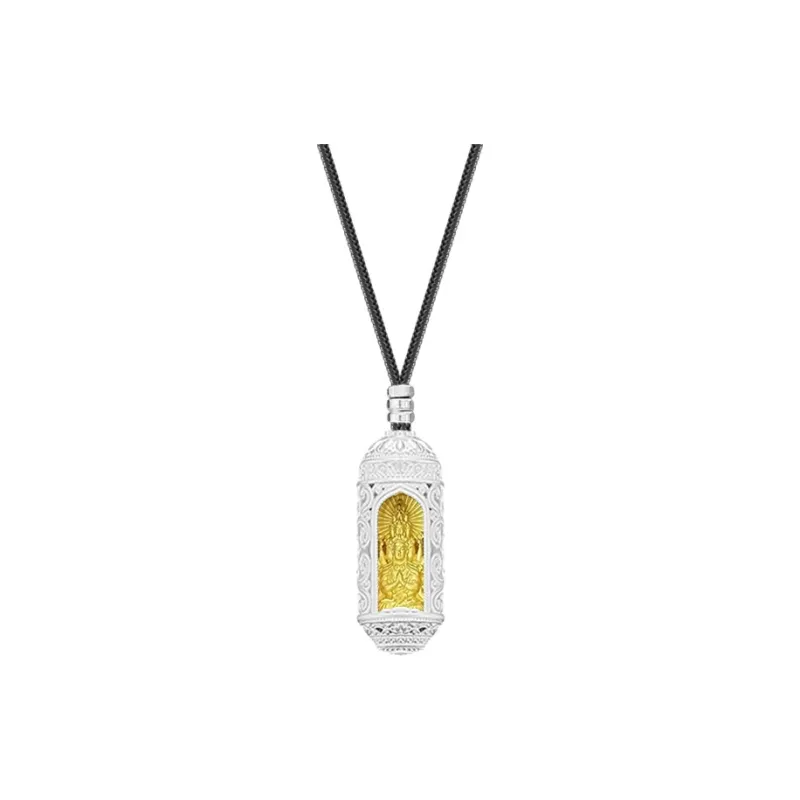 YUOFFICIAL 999 Fine Silver Sterling Silver Necklaces Unisex-0