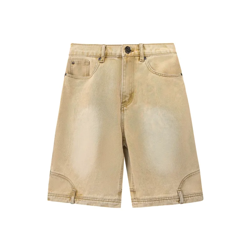 FAR BACK Denim Shorts Unisex-10
