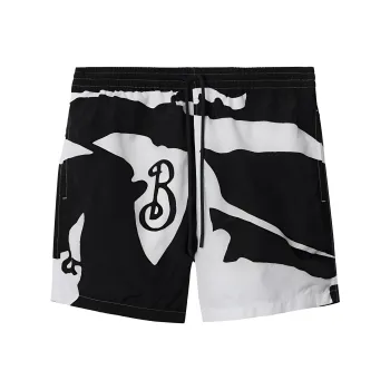 Burberry FW24 Beach Shorts Men's Black