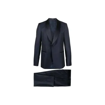 EMPORIO ARMANI Satin-Lapel Two-Piece Dinner Suit