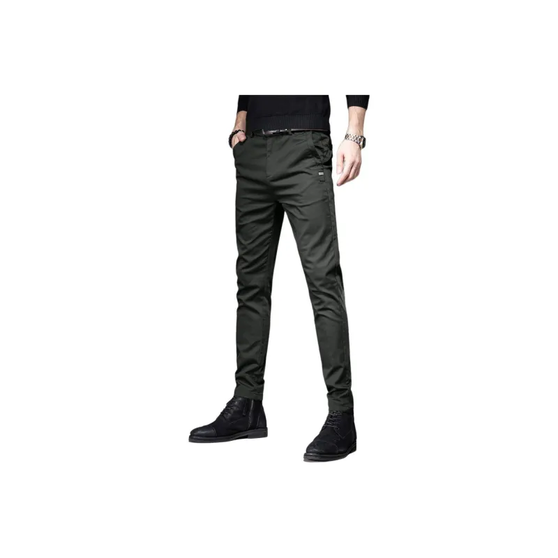 Devanro Casual Pants Men's Army Green-0