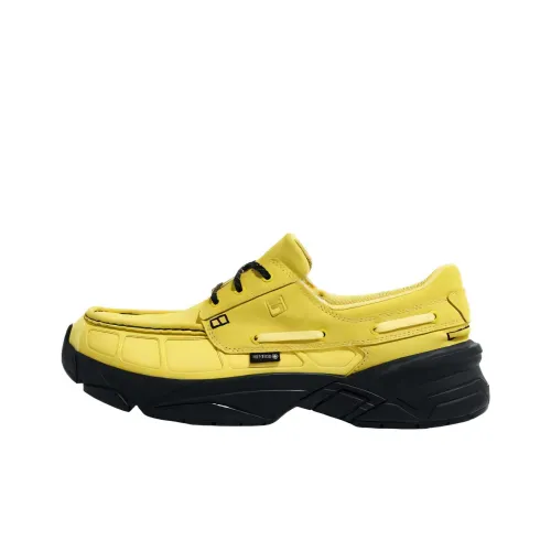 FILA REPLICA Mid Top Casual Game shoes Men's Yellow