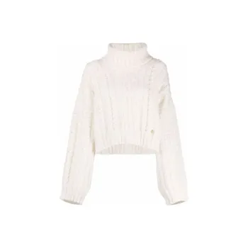 BALMAIN Loose Fit Sweater Women's White