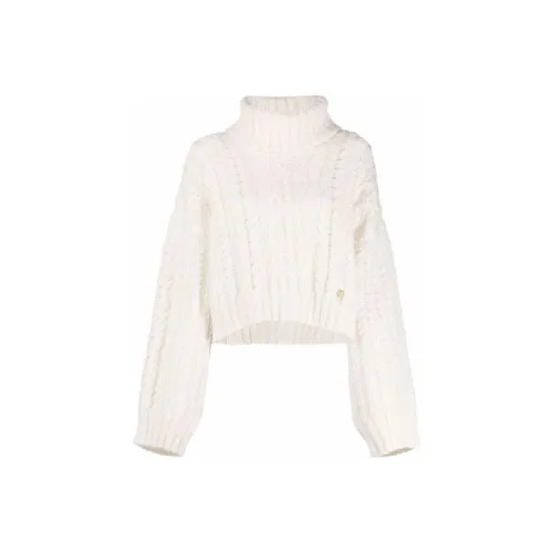 BALMAIN Loose Fit Sweater Women's White