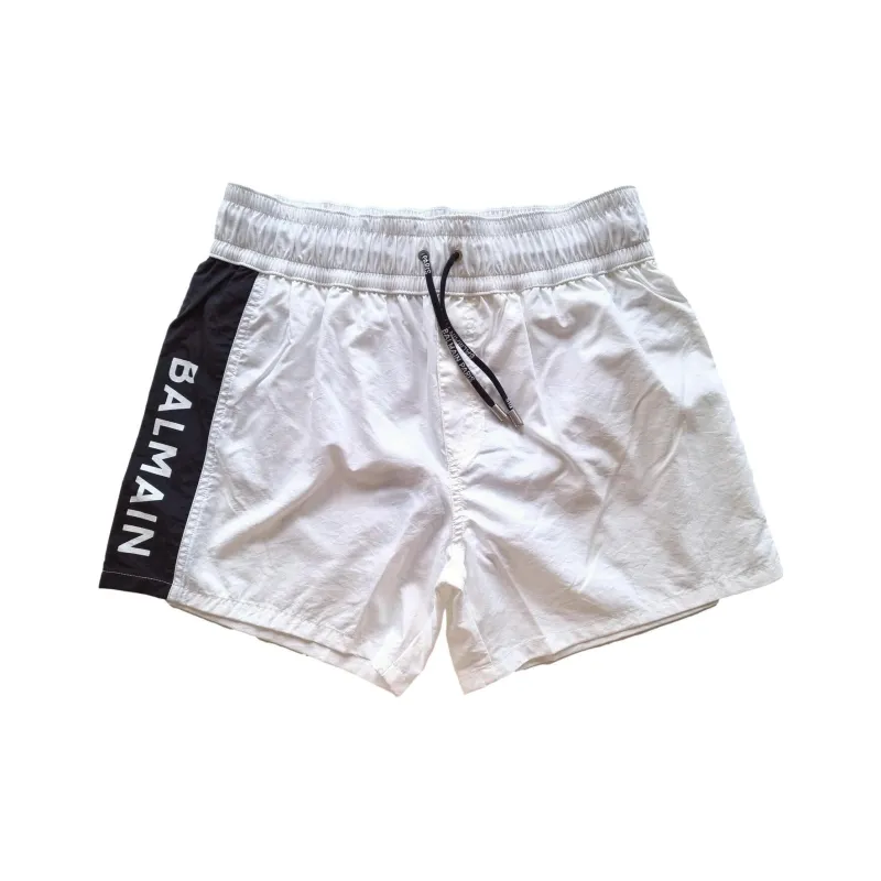 BALMAIN Swimming Shorts Men's White-0