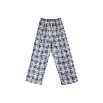 Black Cat Pixel Casual Pants Unisex Blue