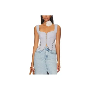 FREE PEOPLE Tank Tops Women's Blue