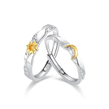 FUSSEM Colored Gemstone Rings Unisex