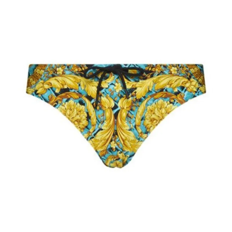 FANSIZHE Swimming Shorts Men's 1 Pack Yellow-0