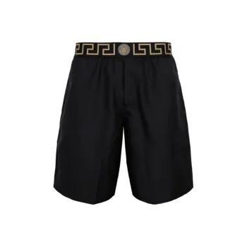 VERSACE Greca Printed Waistband Swim Shorts