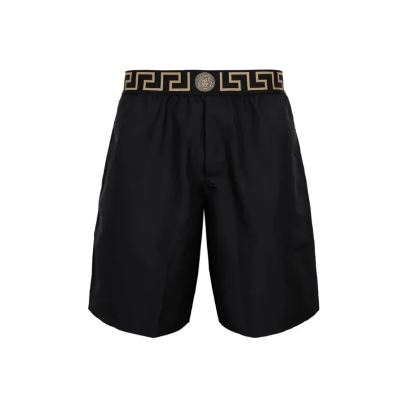 VERSACE Greca Printed Waistband Swim Shorts-0