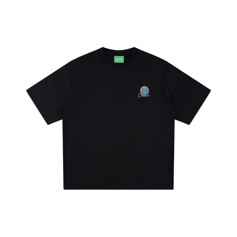SESAME STREET [Cookie Monster Collection] Short Sleeved T Shirts Unisex-1