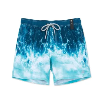 DUNKELVOLK Beach Shorts Men's Sky Blue Summer Surfing Shorts