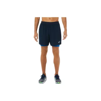 Asics Road 2-N-1 7in Short Casual Shorts Men's Marine Blue