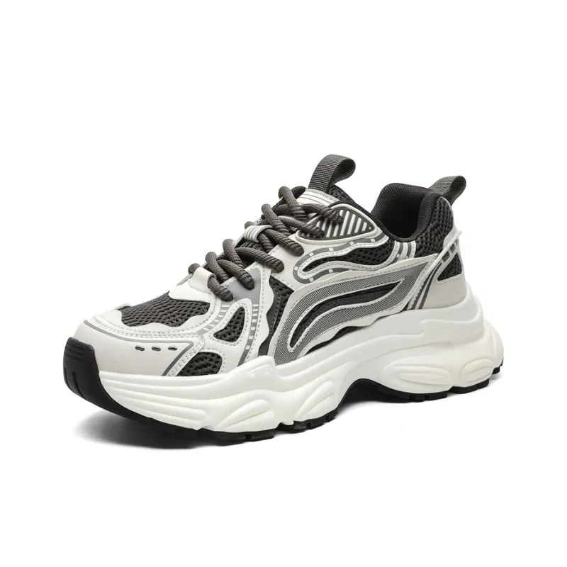 FACKRAM Breathable Height Increase Low Top Chunky Sneakers Men's-2