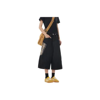 Pirkadat Denim Shorts Unisex Black Gray