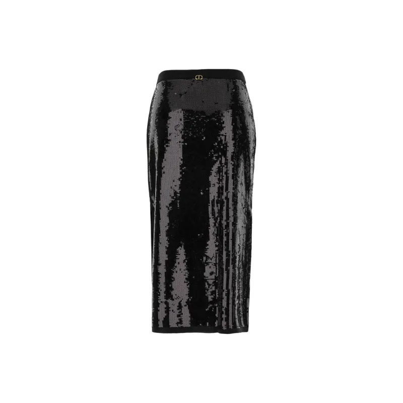 Twinset Sequin Embellished Midi Skirt-1