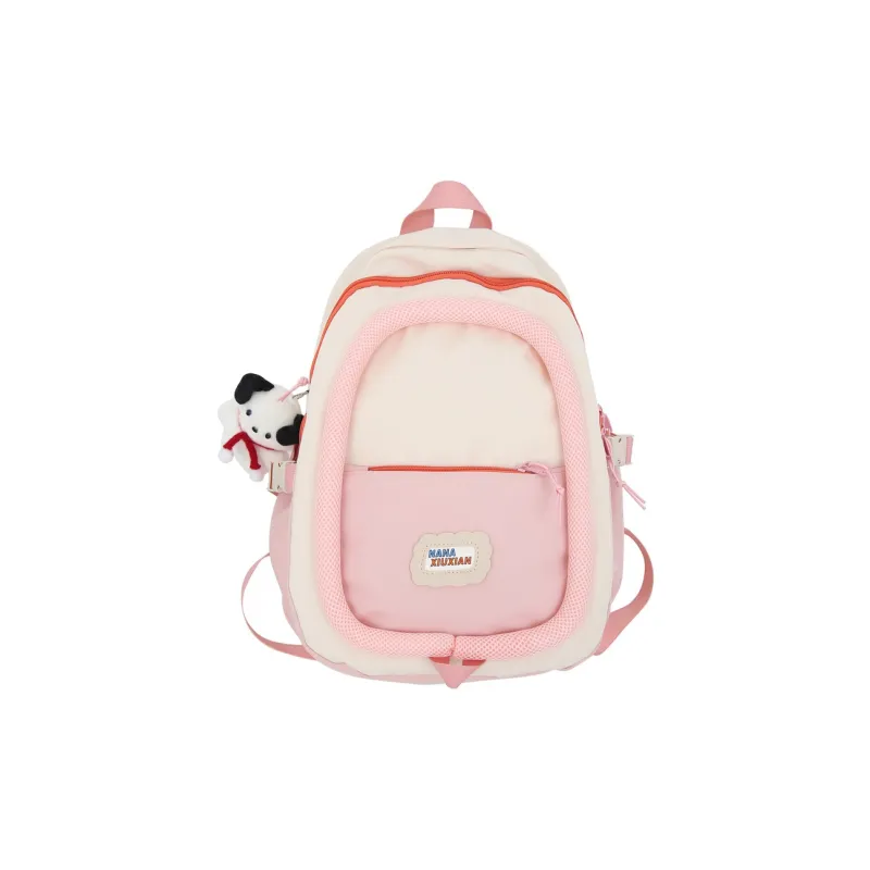 H YXIANG Nylon With Mesh Backpack Unisex Multicolor-3