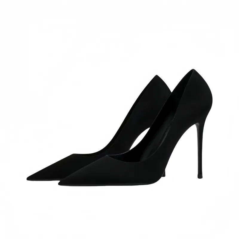 Crelinkxlat Sexy And Generous, Delicate Temperament, Royal Sister Celebrity Profession High Heels Women's Black-1